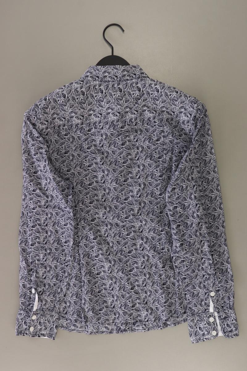 Eddie Bauer Langarmbluse Gr. L blau aus Baumwolle