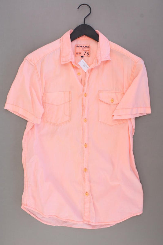 Jack & Jones Kurzarmhemd für Herren Gr. L orange aus Baumwolle