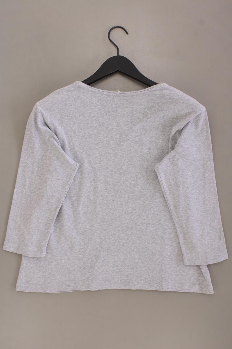 Gerry Weber Regular Shirt Gr. 42 3/4 Ärmel grau