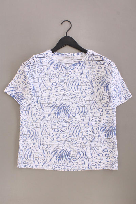 Bicalla Printshirt Gr. L Kurzarm weiß aus Polyester