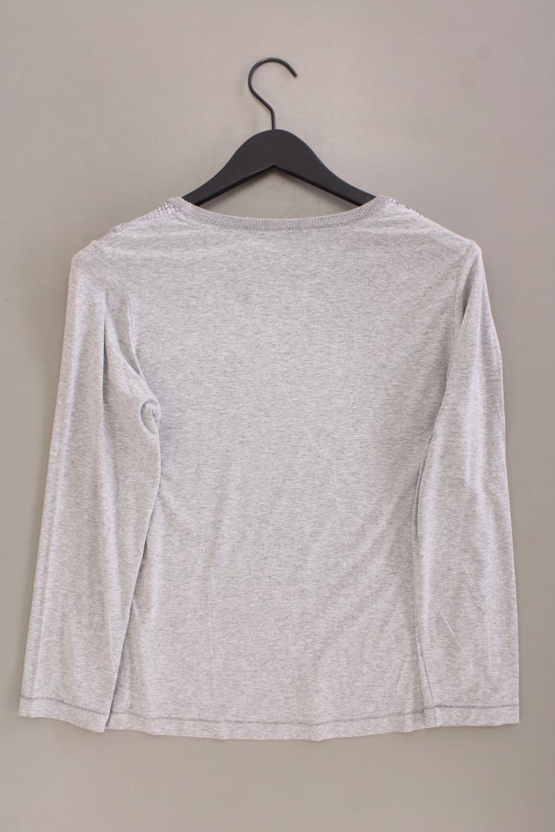 Printshirt Gr. 40 Langarm grau