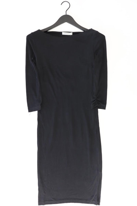René Lezard Schlauchkleid Gr. 34 3/4 Ärmel schwarz aus Seide