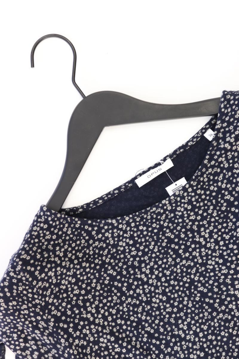 Opus Printshirt Gr. 36 Kurzarm blau aus Viskose