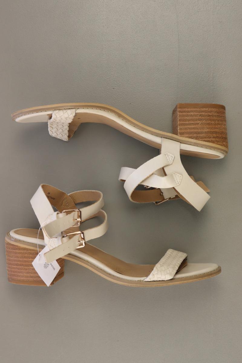 Oasis Sandalen Gr. 38 creme aus Leder
