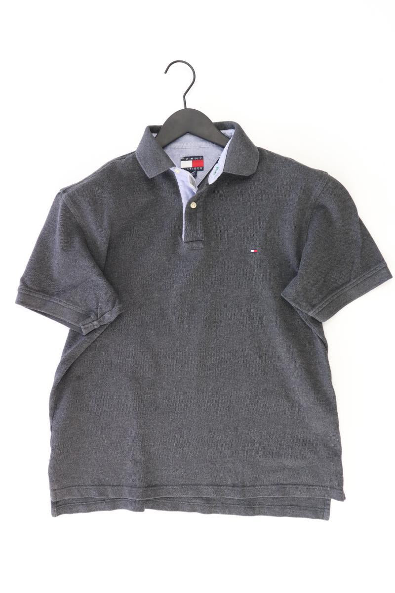 Tommy Hilfiger Poloshirt für Herren Gr. S Kurzarm grau aus Baumwolle