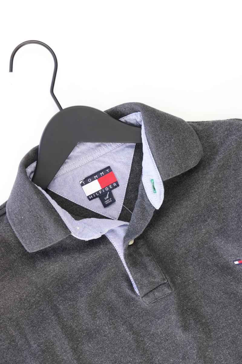 Tommy Hilfiger Poloshirt für Herren Gr. S Kurzarm grau aus Baumwolle
