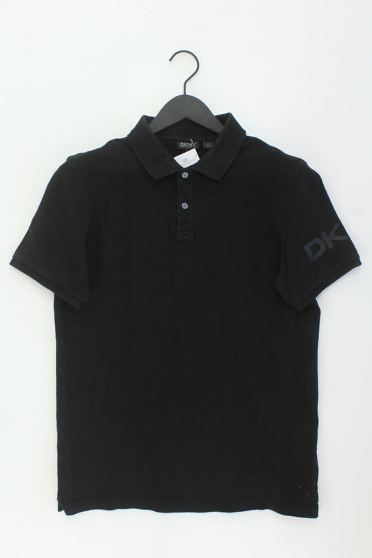 DKNY Poloshirt Gr. M Kurzarm schwarz aus Baumwolle