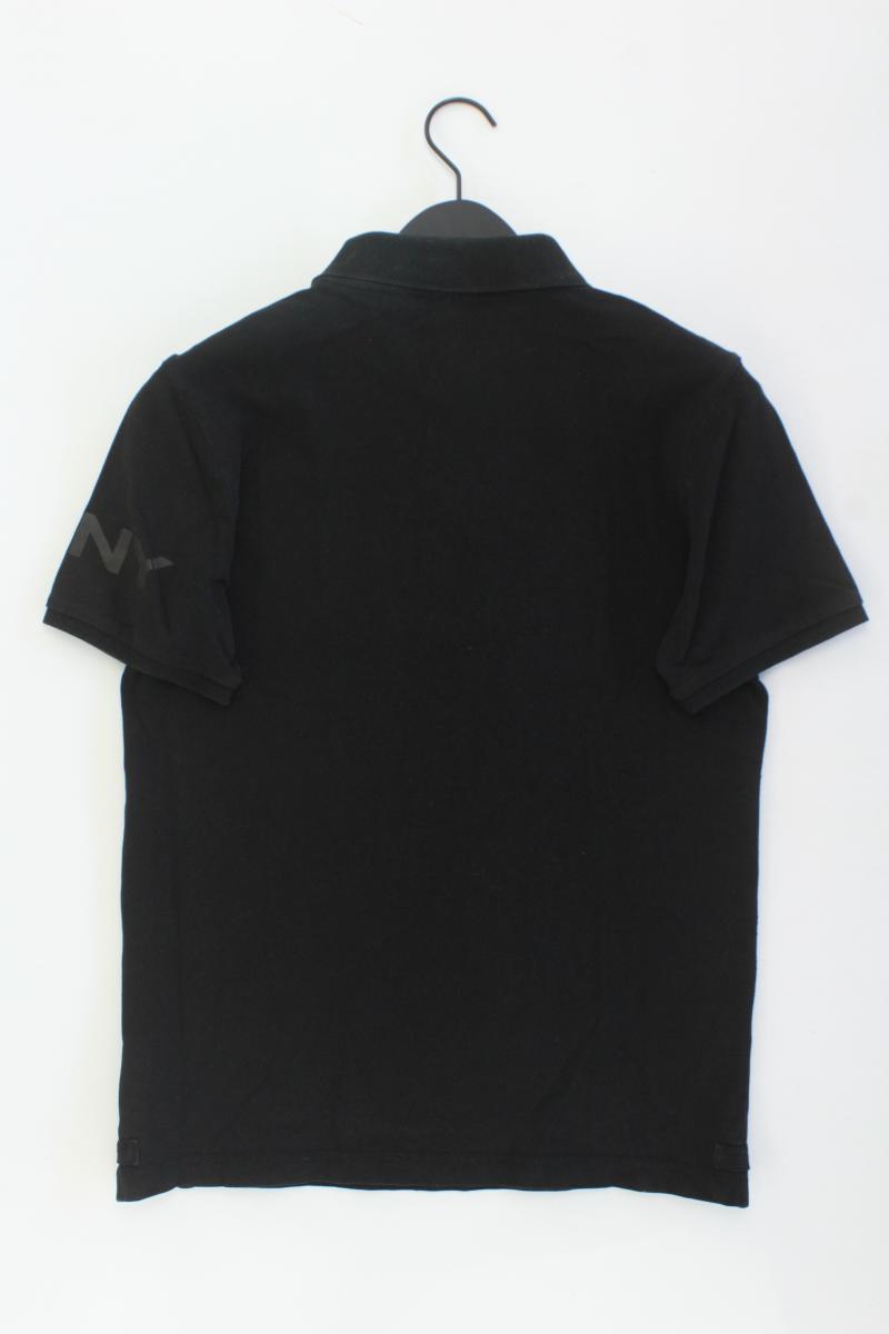 DKNY Poloshirt für Herren Gr. M Kurzarm schwarz aus Baumwolle