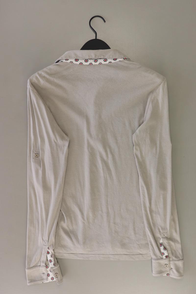 Armani Exchange Poloshirt für Herren Gr. S Langarm grau aus Baumwolle