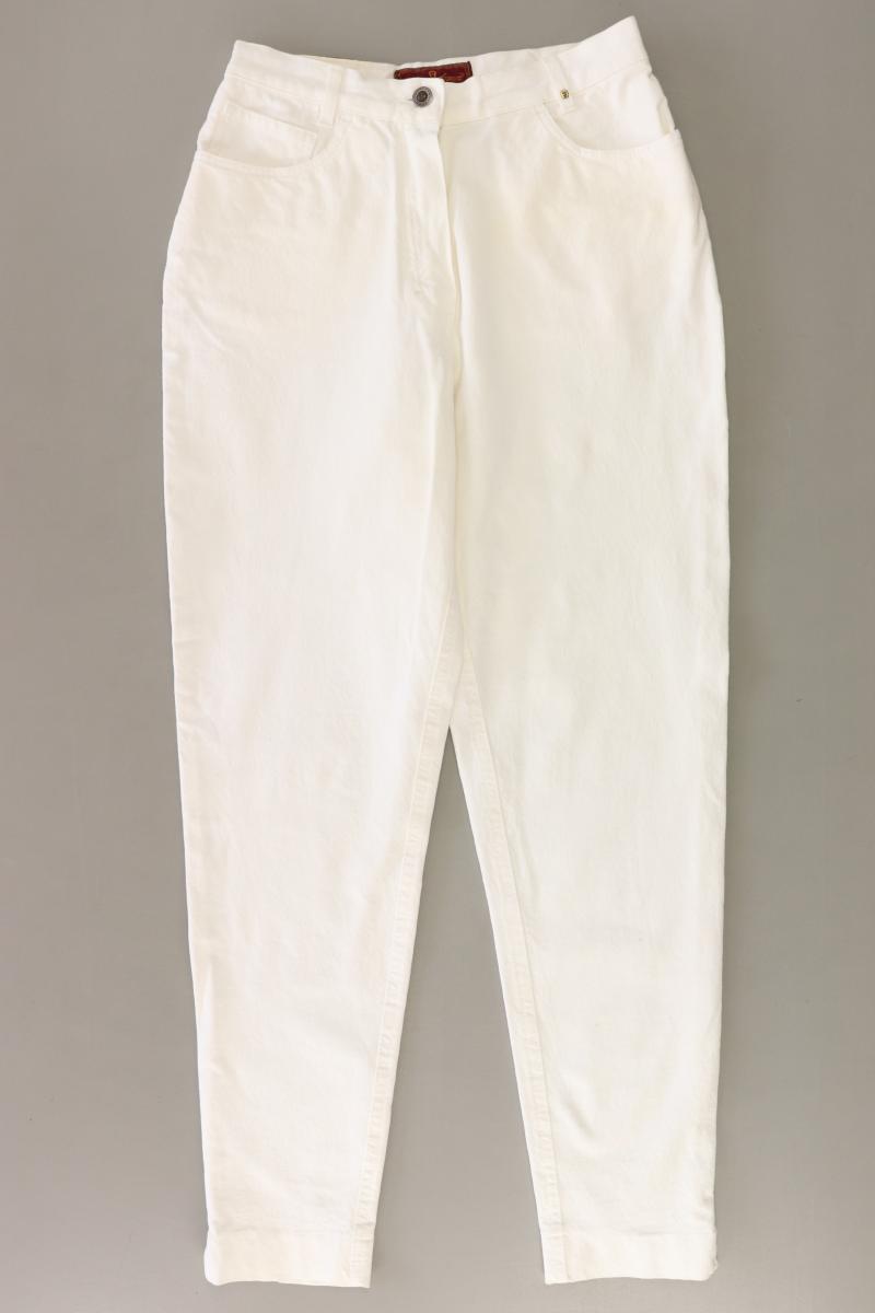 Etienne Aigner Mom Jeans Gr. 38 Vintage weiß aus Baumwolle