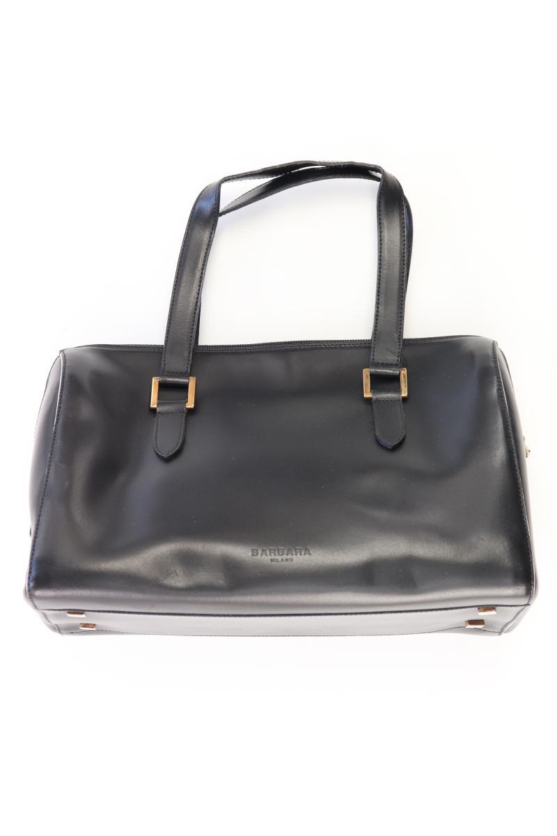 Barbara Milano Schultertasche Vintage schwarz aus Leder