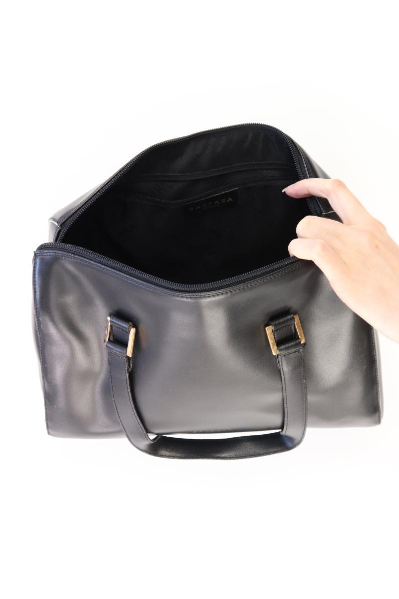 Barbara Milano Schultertasche Vintage schwarz aus Leder