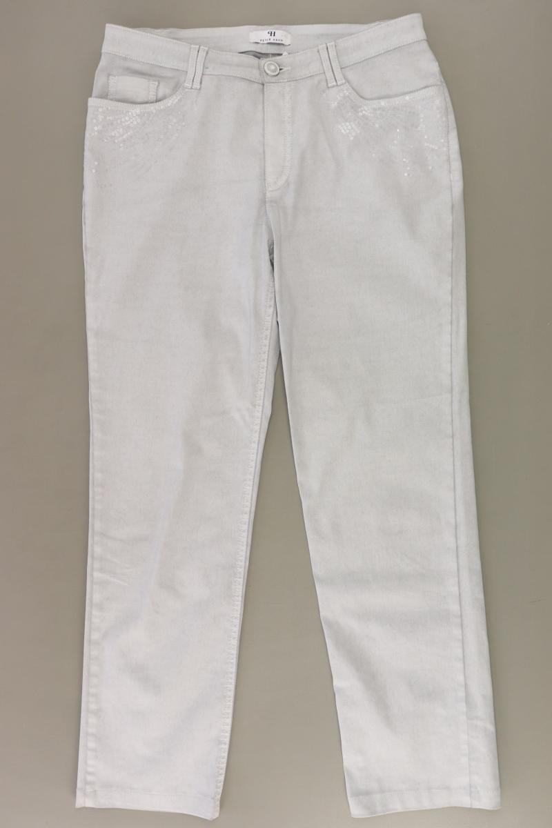 Peter Hahn Straight Jeans Gr. Kurzgröße 19 grau aus Baumwolle