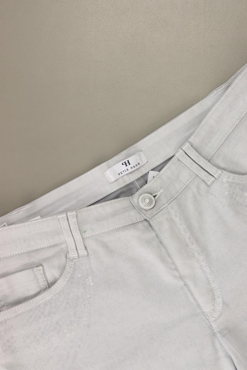 Peter Hahn Straight Jeans Gr. Kurzgröße 19 grau aus Baumwolle