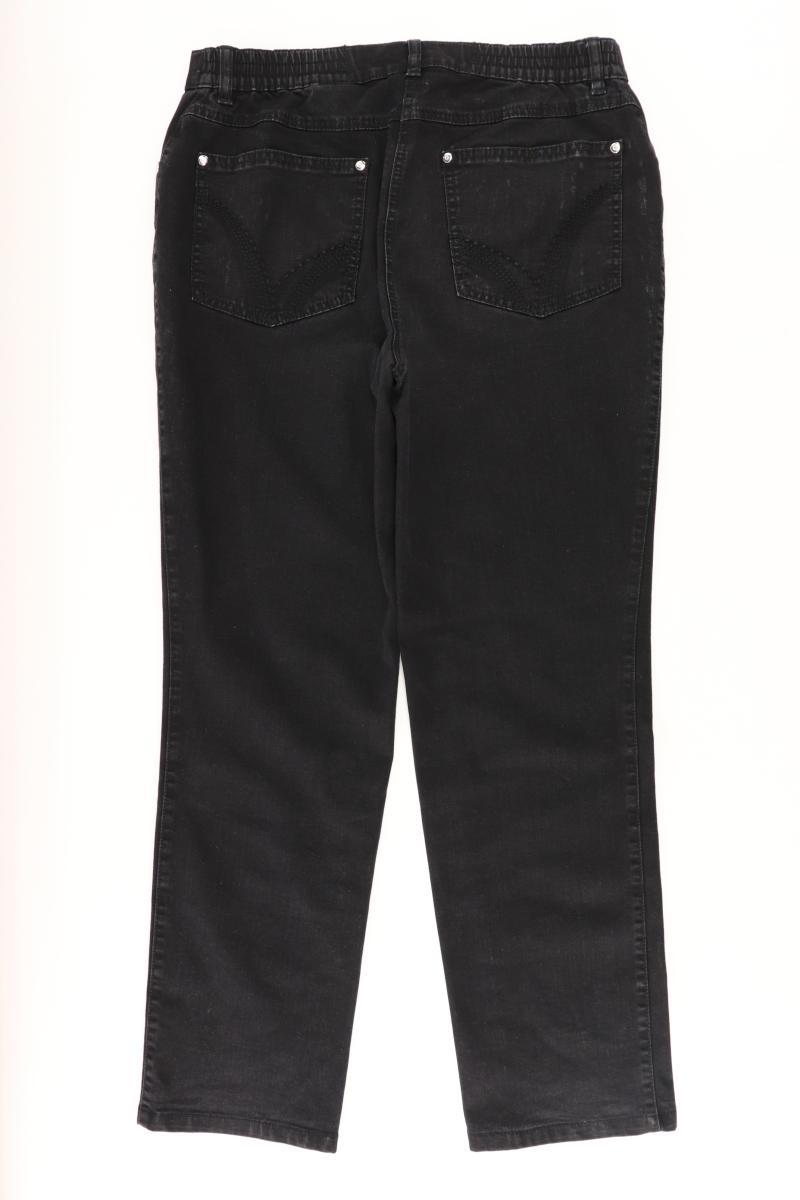 Walbusch Straight Jeans Gr. Kurzgröße 19 schwarz aus Baumwolle