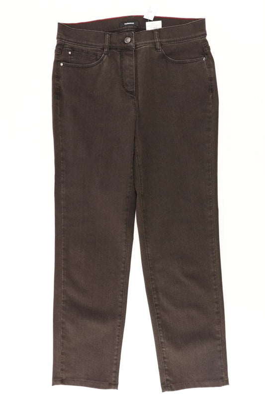 Walbusch Straight Jeans Gr. Kurzgröße 19 braun aus Baumwolle