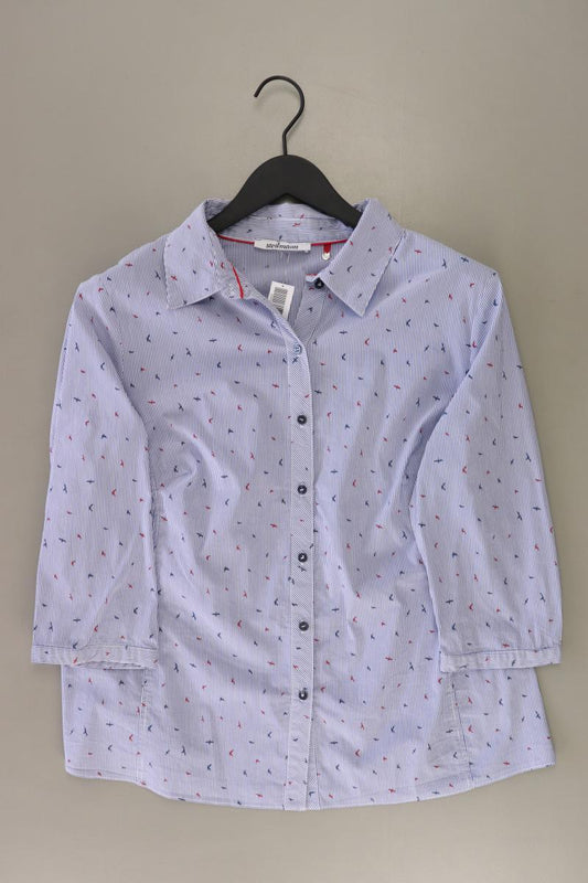 Steilmann Regular Bluse Gr. L gestreift 3/4 Ärmel blau