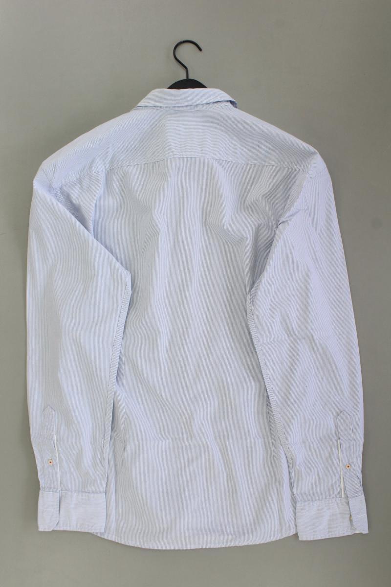 Tom Tailor Langarmhemd für Herren Gr. XXL blau aus Baumwolle