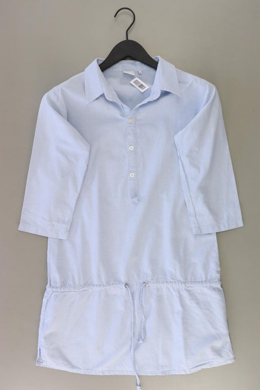 Regular Bluse Gr. M 3/4 Ärmel blau aus Baumwolle