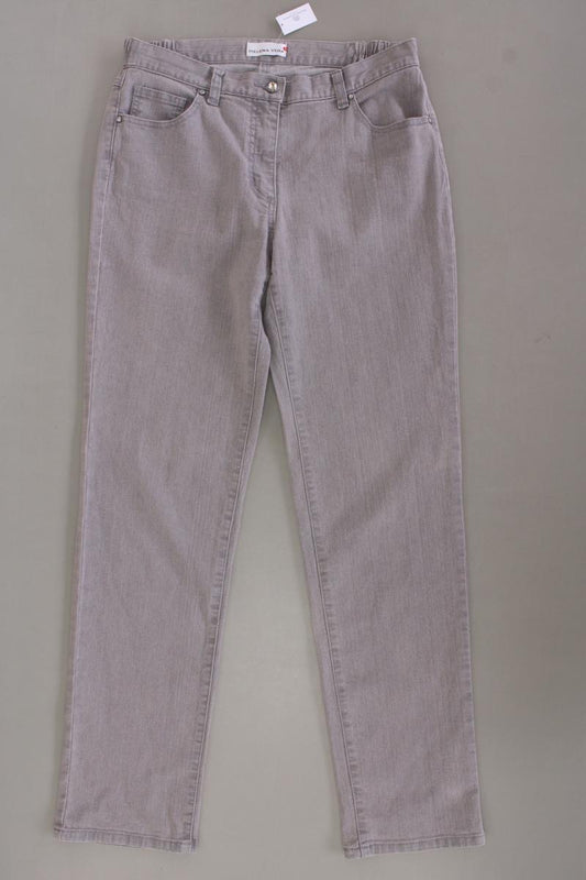 Helena Vera Straight Jeans Gr. 38 grau aus Baumwolle