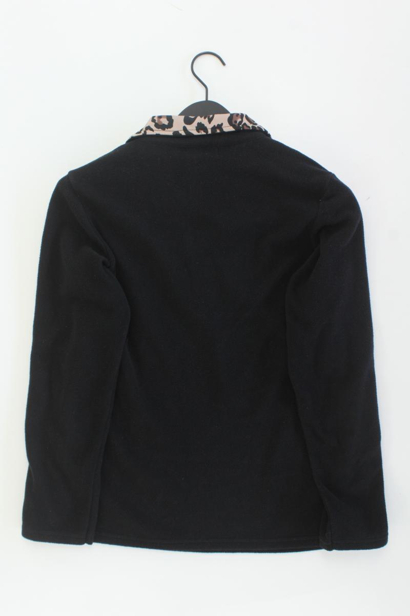 Helena Vera Fleecepullover Gr. 36 mit Tierdruck schwarz aus Polyester