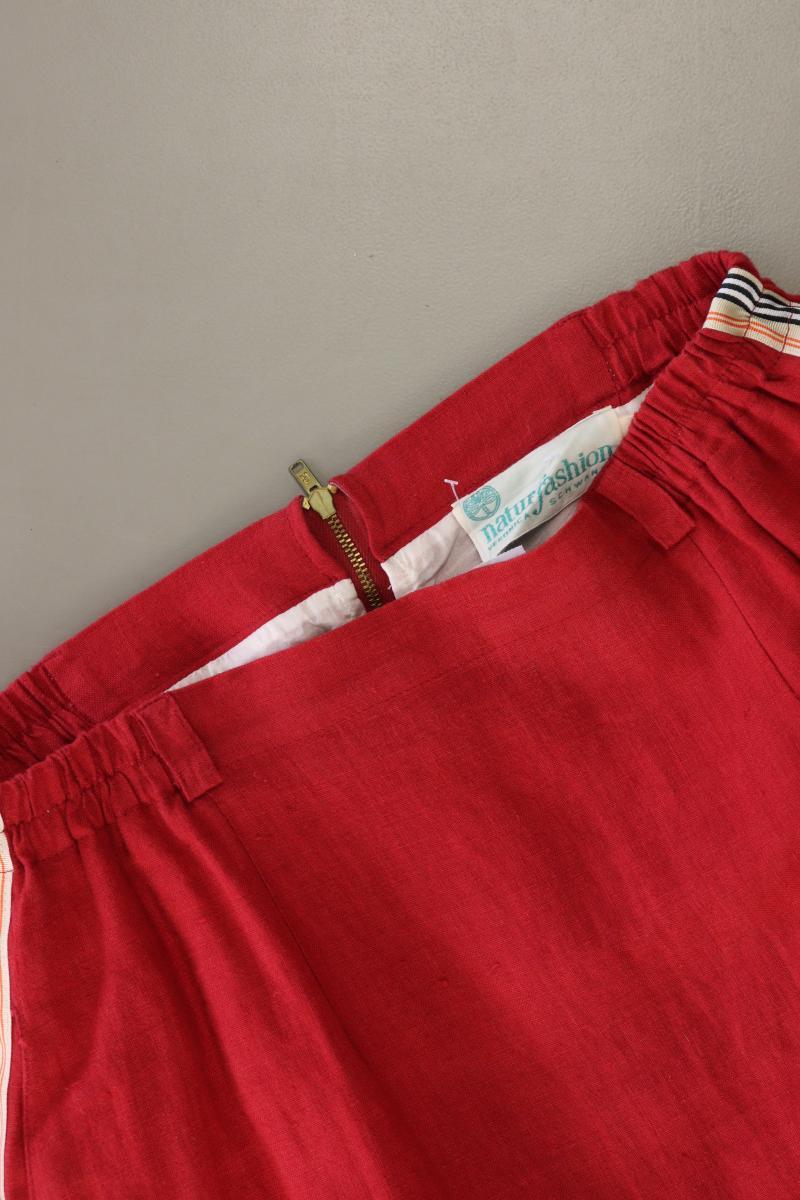 Naturfashion Maxirock Gr. 36 rot aus Baumwolle