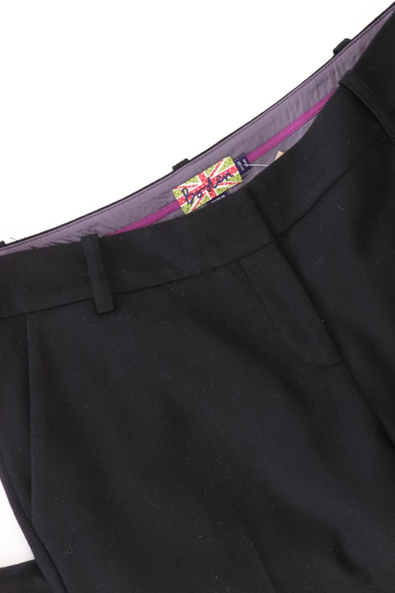 Boden Anzughose Gr. UK 12 (M) schwarz aus Wolle