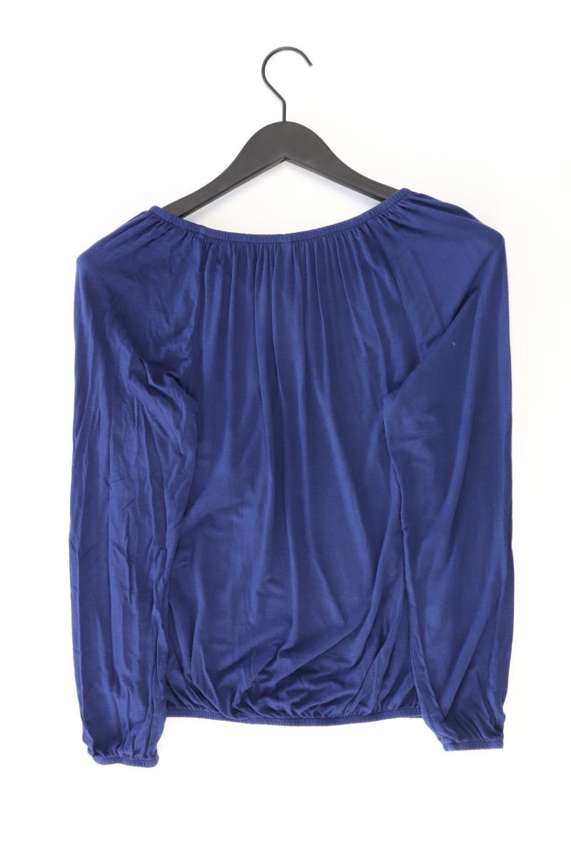 s.Oliver Langarmbluse Gr. 32/34 blau aus Viskose