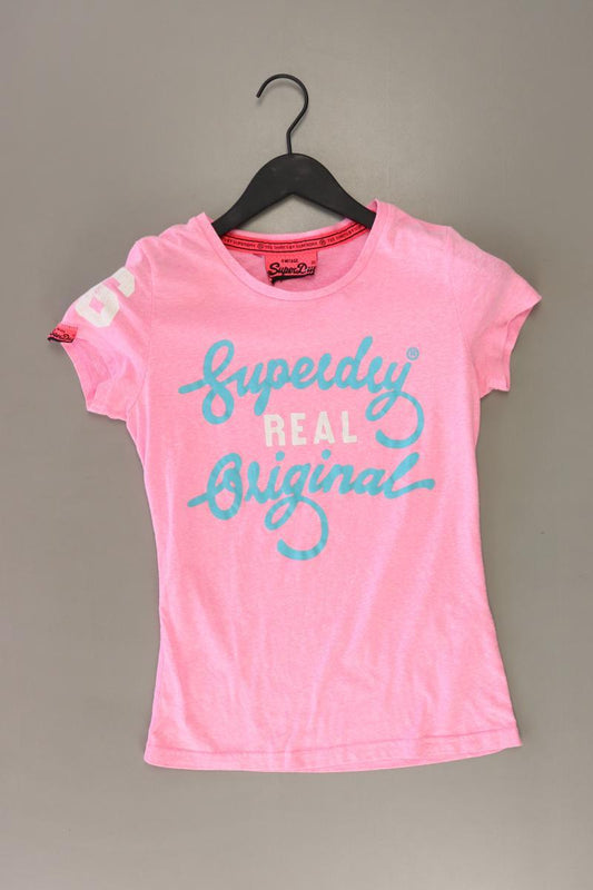 Superdry T-Shirt Gr. XS Kurzarm rosa aus Polyester
