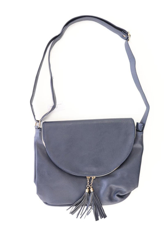 Schultertasche blau aus Polyurethan