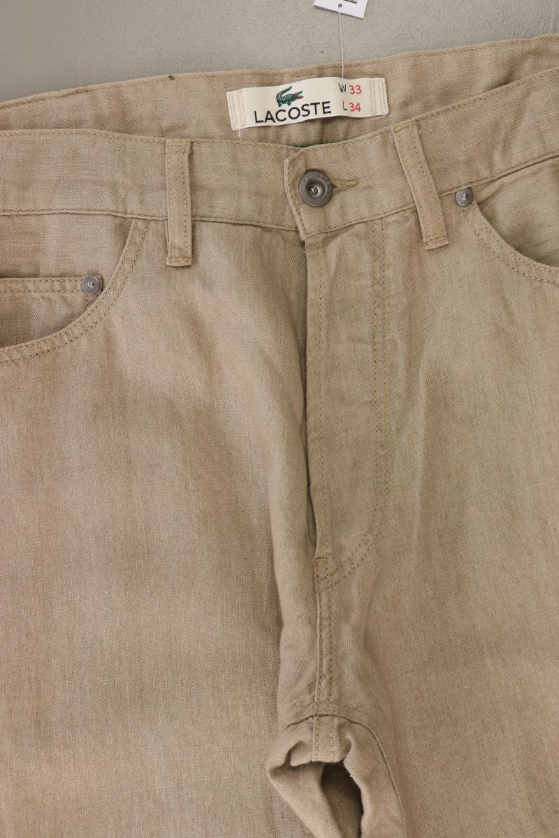 Lacoste Five-Pocket-Hose für Herren Gr. W33/L34 braun aus Baumwolle