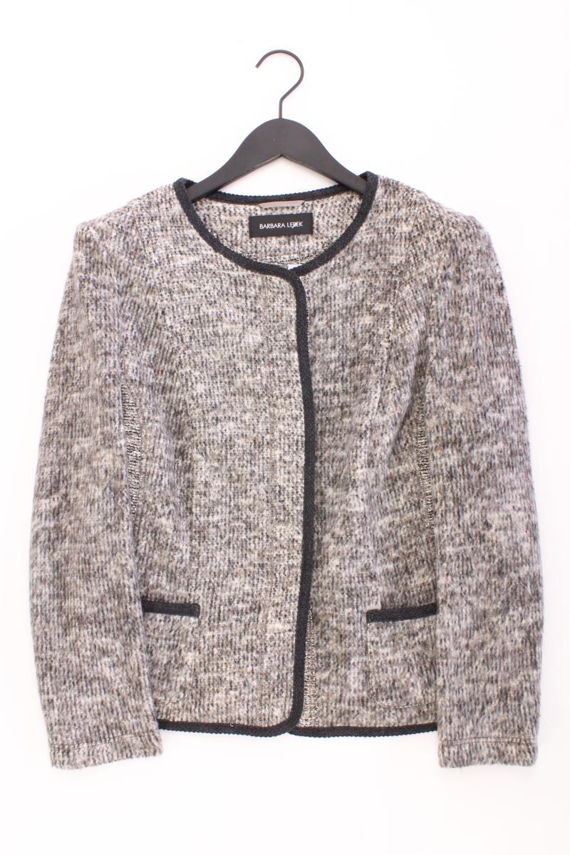 BARBARA LEBEK Strickjacke Gr. 40 Langarm grau aus Polyacryl