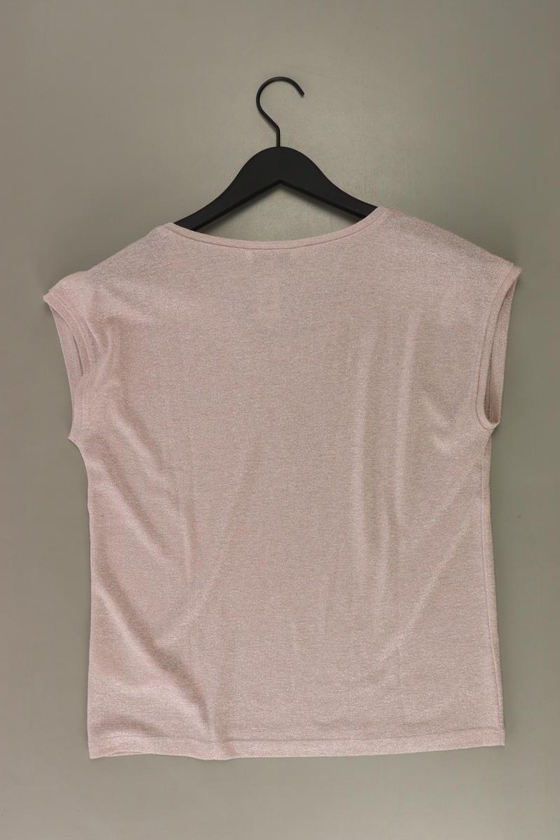 Only T-Shirt Gr. M Kurzarm mit Glitzer rosa aus Polyester