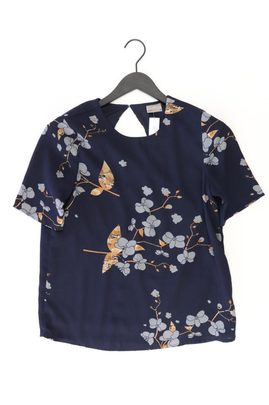 Vero Moda Kurzarmbluse Gr. M mit Blumenmuster blau
