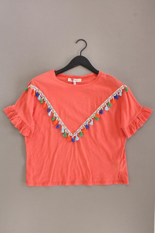Koton Cropped Shirt Gr. XS Kurzarm orange aus Baumwolle