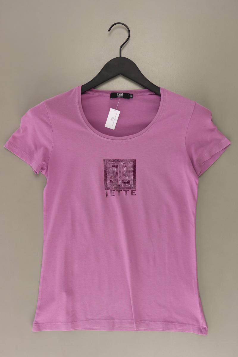 Jette T-Shirt Gr. 38 Kurzarm lila aus Baumwolle