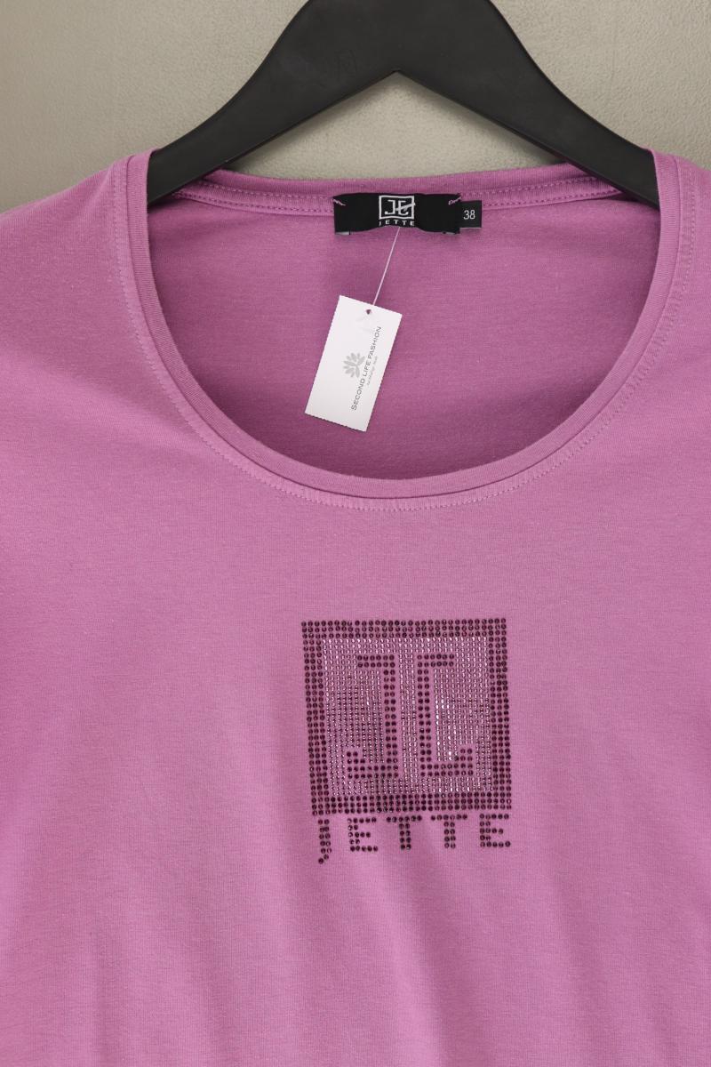 Jette T-Shirt Gr. 38 Kurzarm lila aus Baumwolle