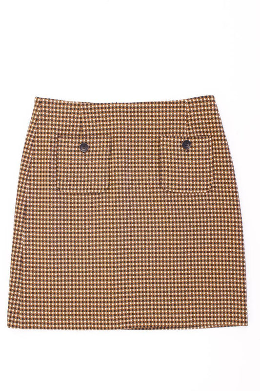 More&More Rock Gr. 38 geometrisches Muster braun aus Polyester