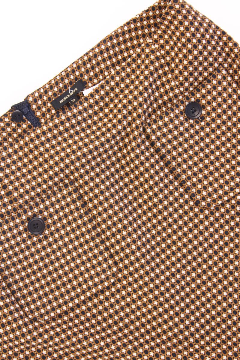 More&More Rock Gr. 38 geometrisches Muster braun aus Polyester