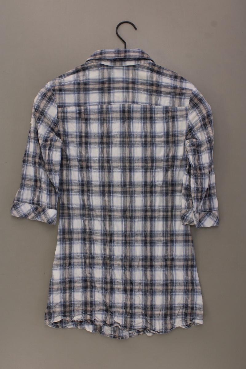 Only Karobluse Gr. XS kariert 3/4 Ärmel blau aus Baumwolle