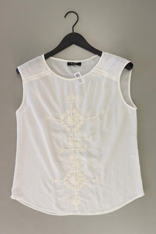 Vila Ärmellose Bluse Gr. M creme aus Polyester