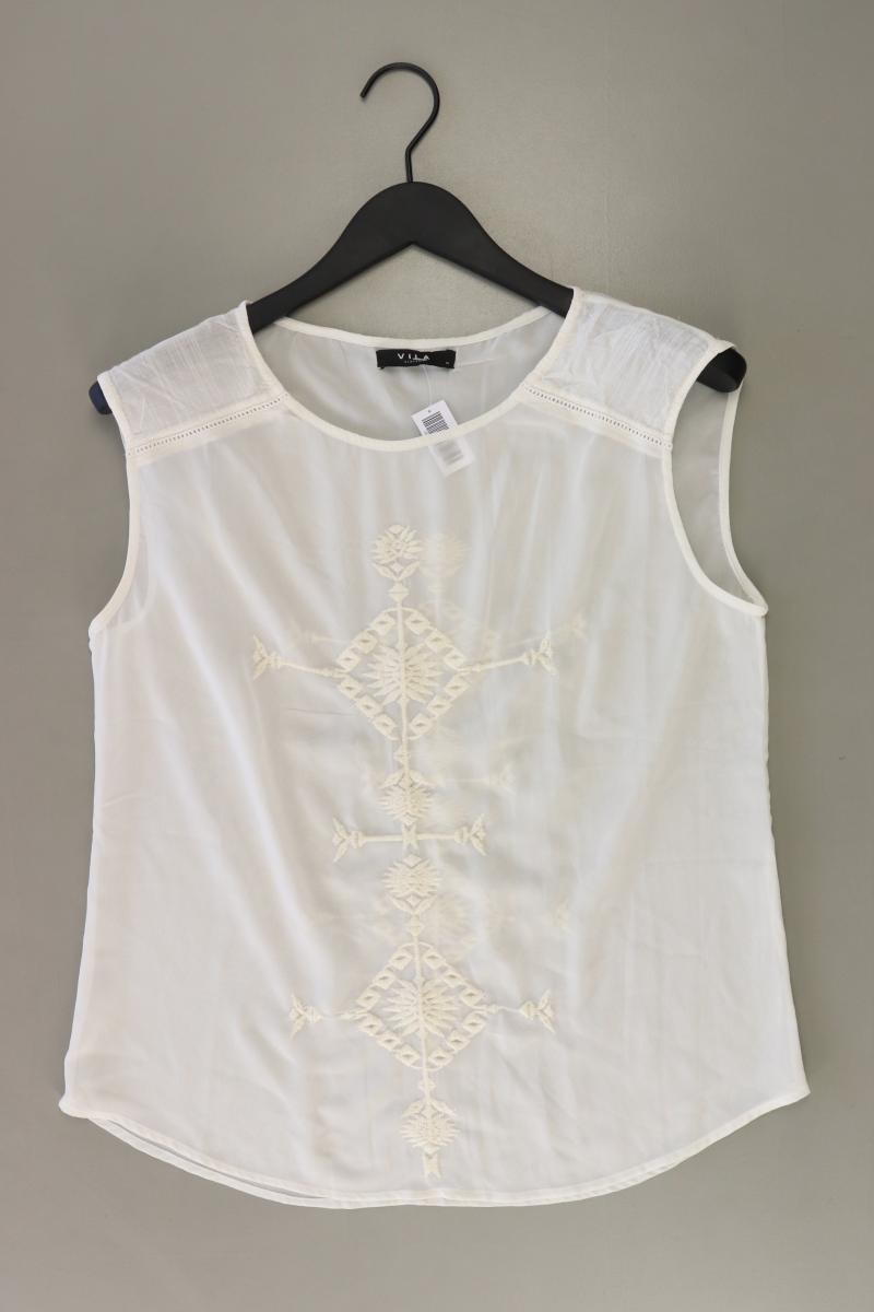 Vila Ärmellose Bluse Gr. M creme aus Polyester