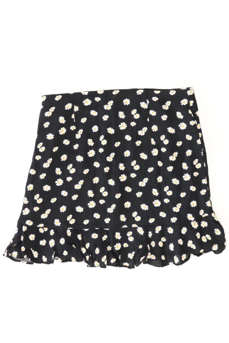 forever 21 Kurzer Rock Gr. M mit Blumenmuster schwarz aus Polyester