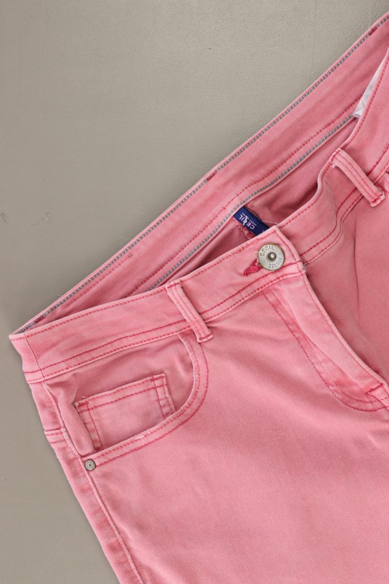Cecil Straight Jeans Gr. W29 rosa aus Baumwolle