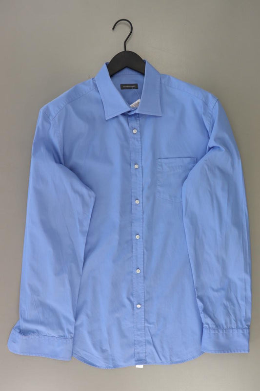René Lezard Langarmhemd für Herren Gr. Hemdgröße 44 blau aus Baumwolle