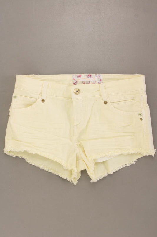 Bershka Hotpants Gr. 36 gelb aus Baumwolle