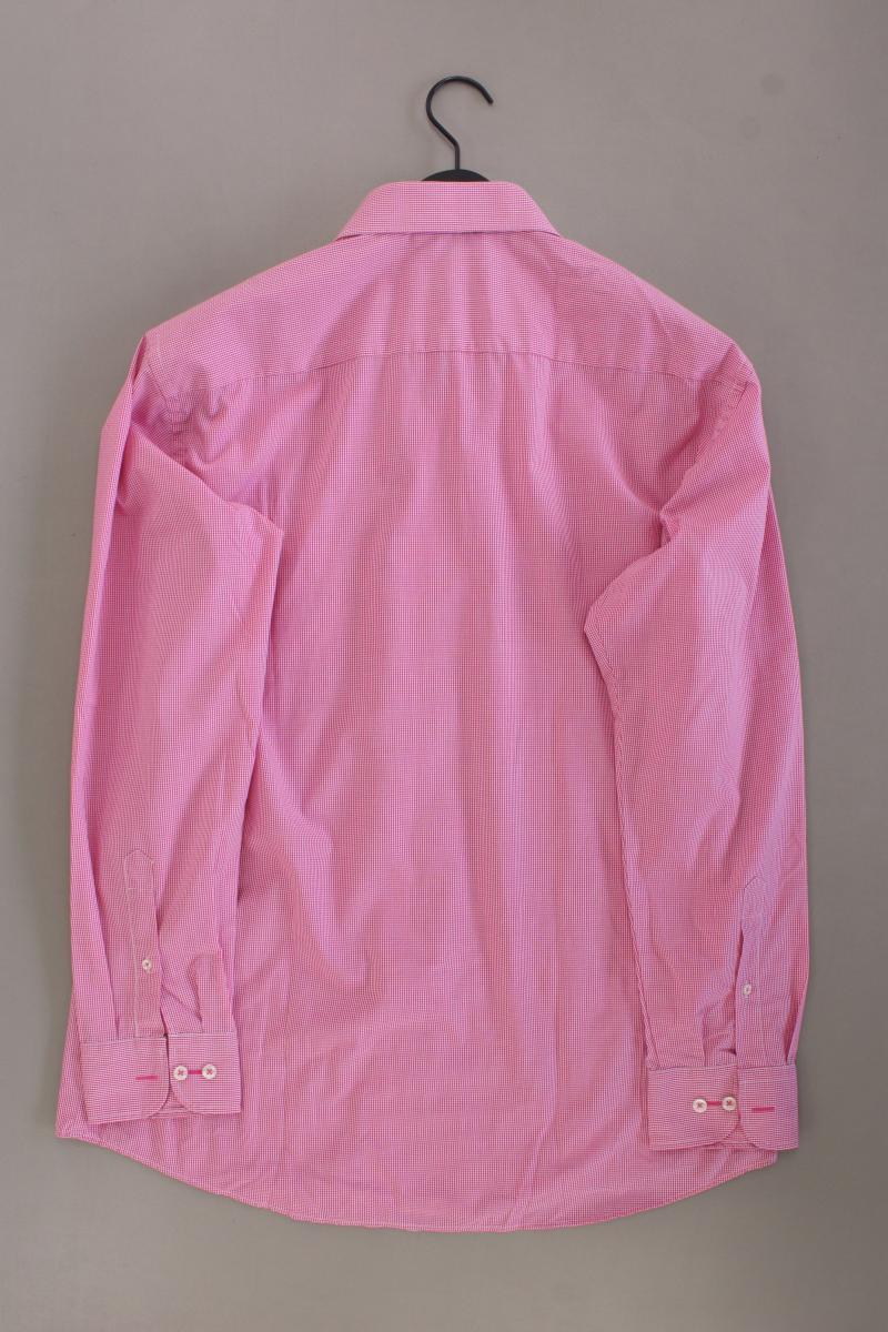 Casa Moda Karohemd für Herren Gr. Hemdgröße 43 kariert Langarm pink