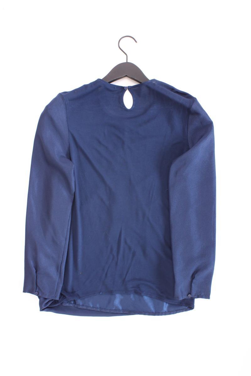 Mango Langarmbluse Gr. M blau aus Polyester