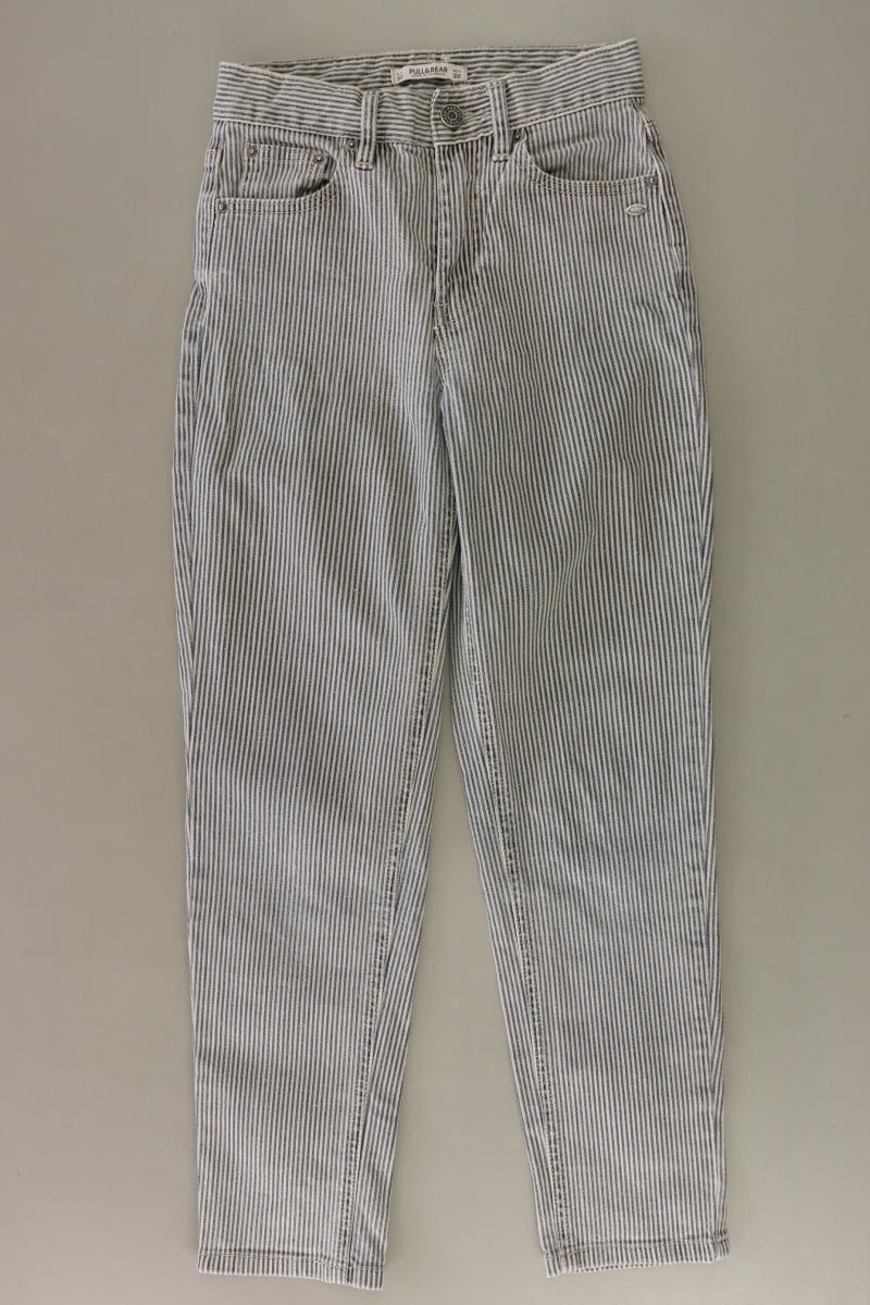 Pull&Bear 7/8 Jeans Gr. 32 gestreift grau aus Baumwolle