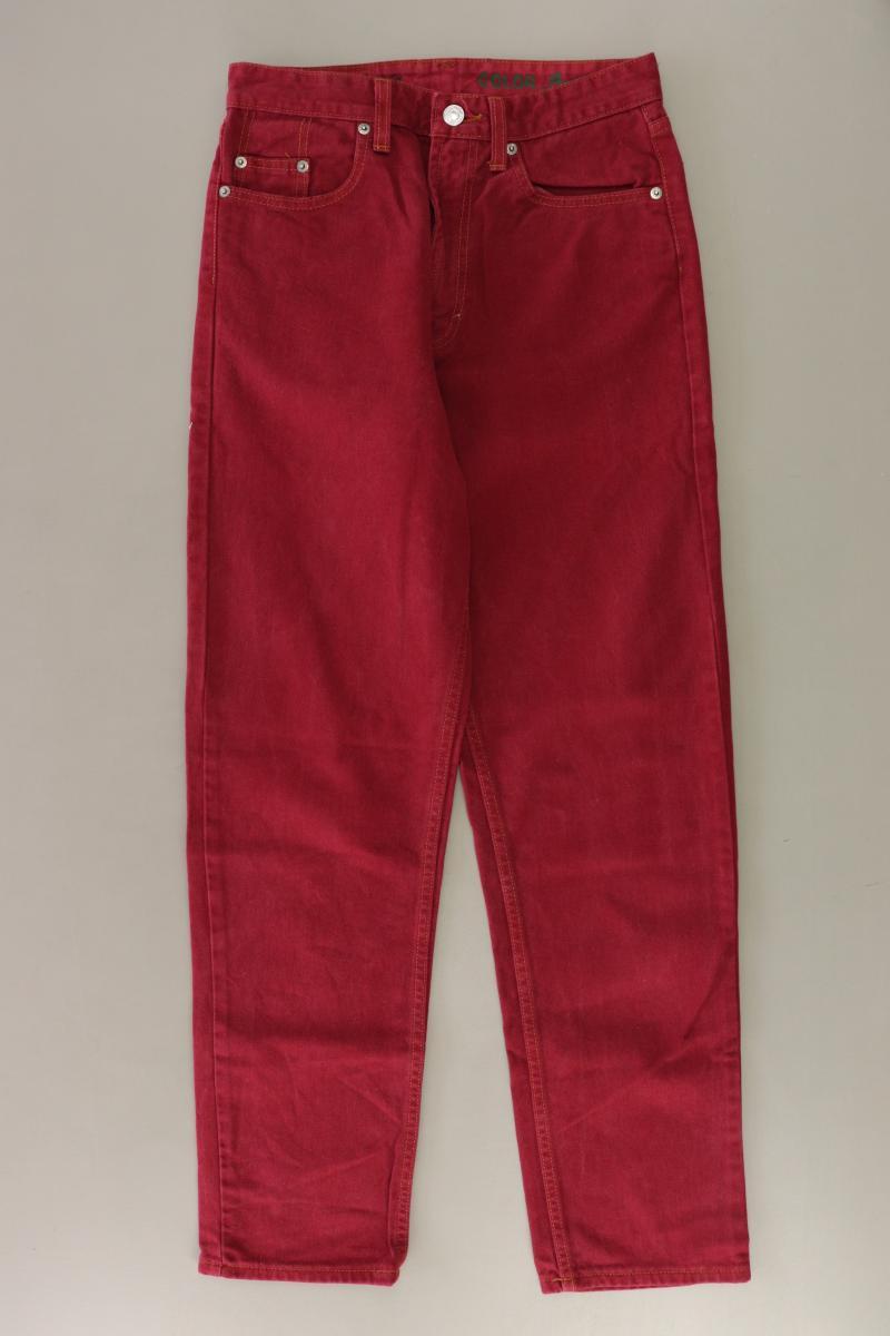 Benetton Straight Jeans Gr. W29/L30 rot aus Baumwolle